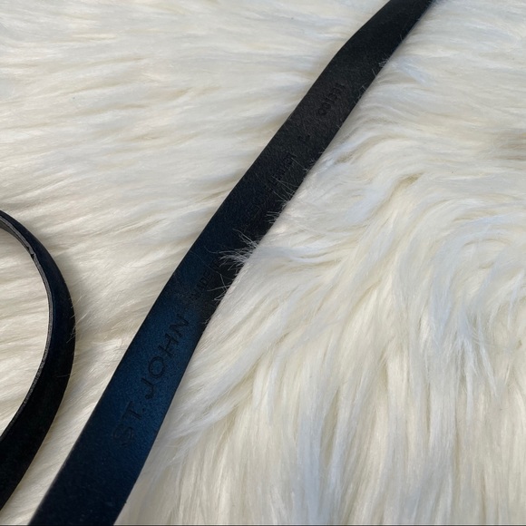 ST. JOHN Leather belt large - Picture 3 of 5